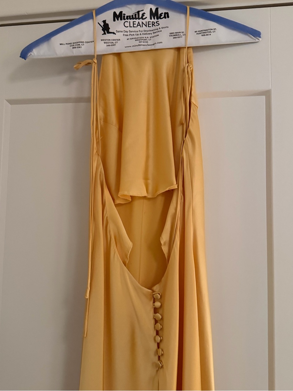 Reformation Jeany silk dress in sunshine - Picture 5 of 5